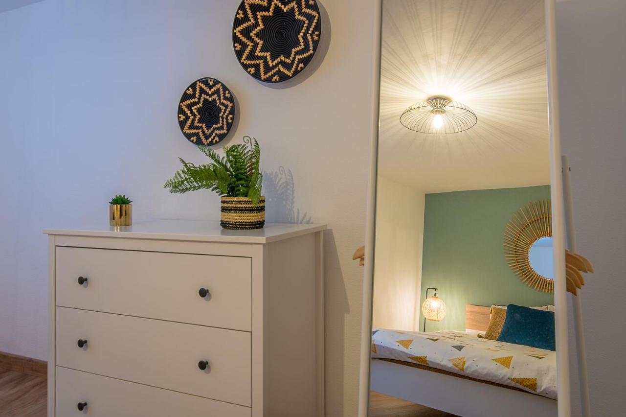 Appart 4 Pers Design Et Cosy Avec Jardin Au Coeur De Sélestat Exteriör bild