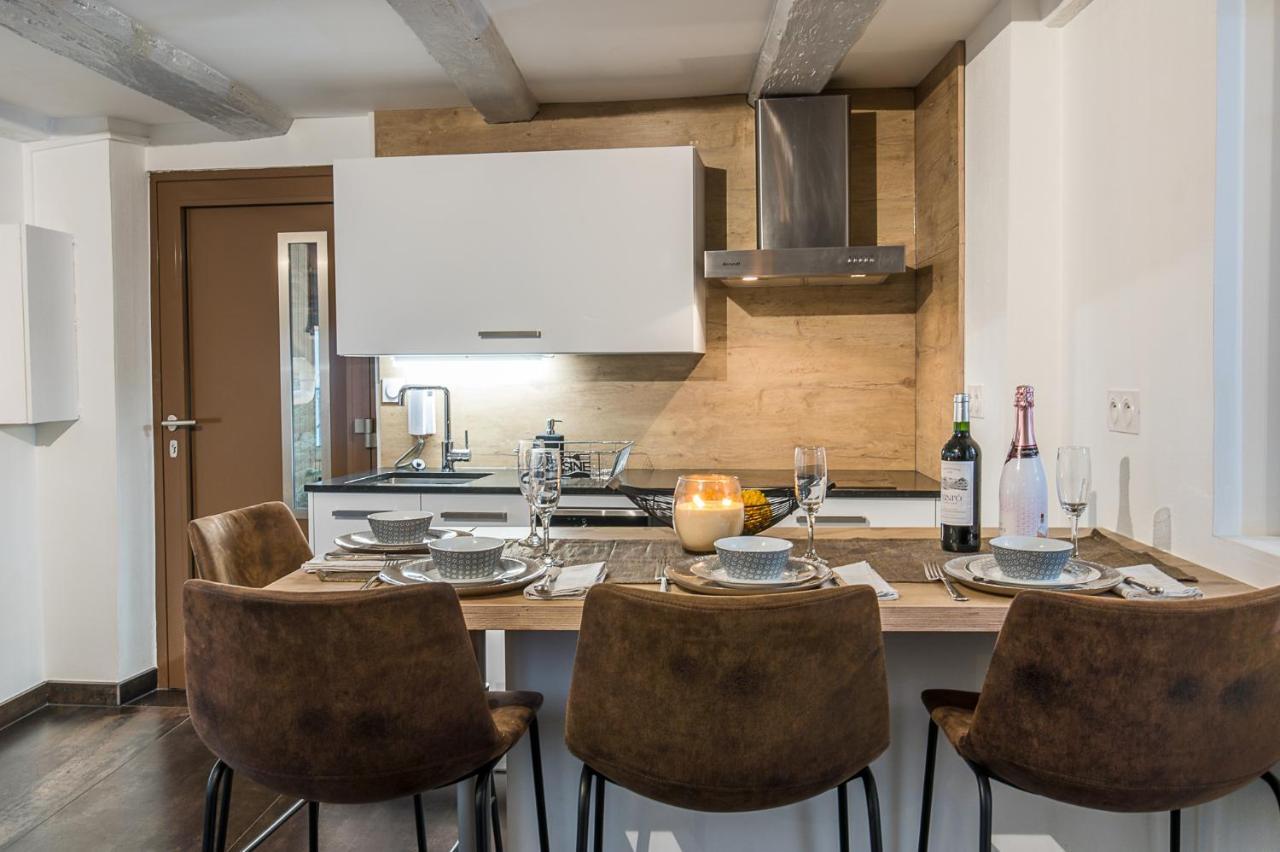 Appart 4 Pers Design Et Cosy Avec Jardin Au Coeur De Sélestat Exteriör bild